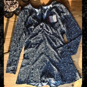 Long sleeve Tie Front Romper